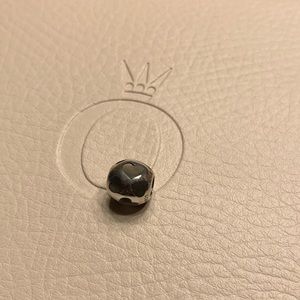 Pandora black mother of pearl hearts charm